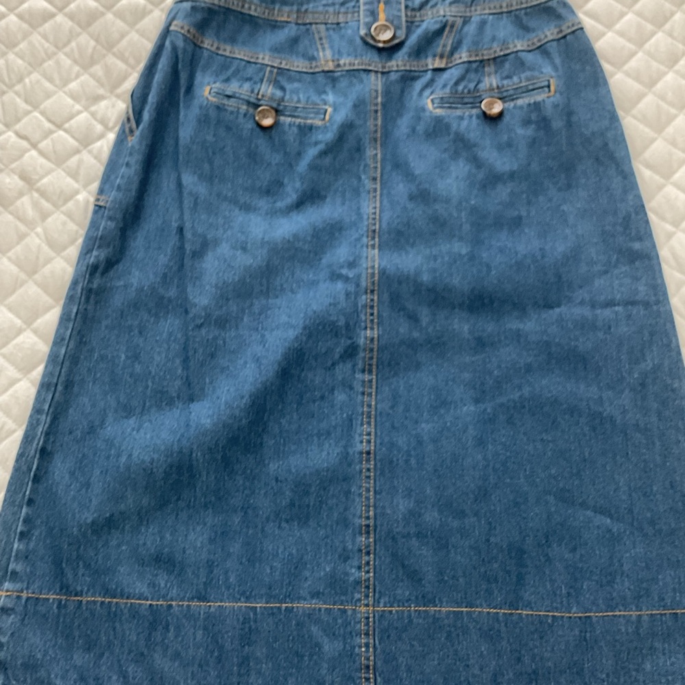 Kim Rogers Blue A-Line Denim Skirt - Picture 2 of 6